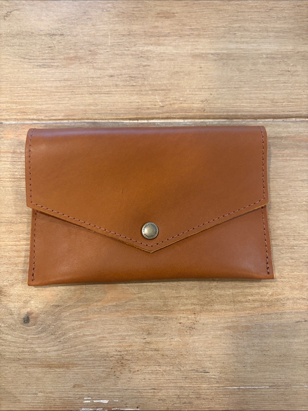 Portland Leather Tan Envelope Wallet